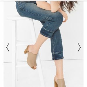 WHITE HOUSE|BLACK MARKET* Block heal leather mules